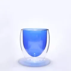 Termopohár s dvojitým sklom 150ml - dark blue