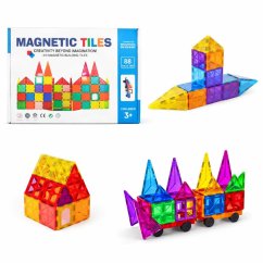 Magnetni sestav za otroke set 88 kosov - Magnetic Tiles