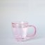 Thermo mug with double glass 300ml - pink