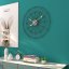 Designer wall clock Orient Black 50cm