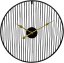 Dizajnerska stenska ura Decore 2  Black 60cm