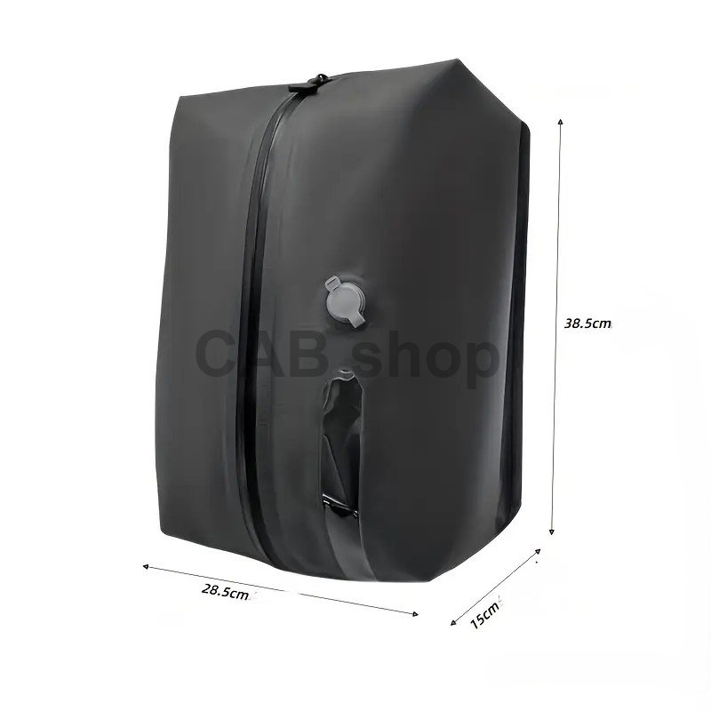 Kompresný vak, na batožinu sivý s oknom