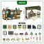 Magnetická stavebnice Military Camp Magnetic Tiles – vojenská základna, 38 ks