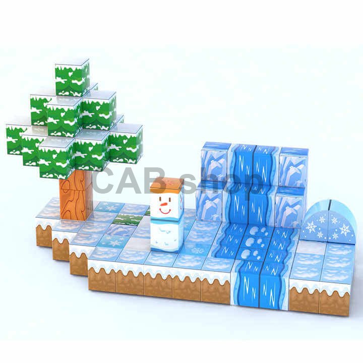 Magnetic Building Block - Mine World 52 pcs