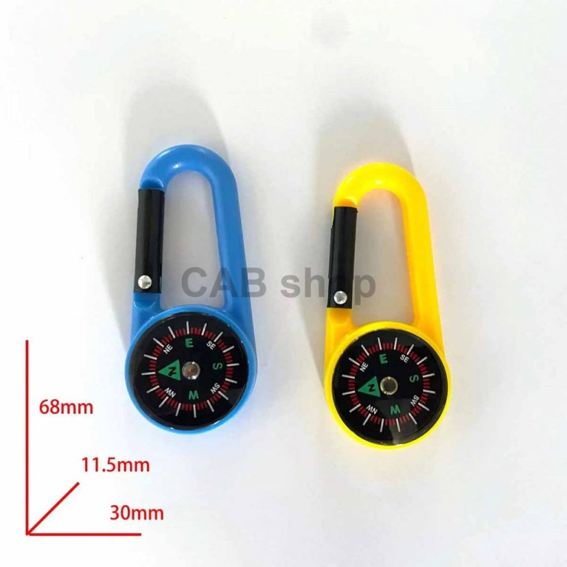 Kisméretű iránytű karabinerrel, AC569 színű