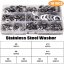 Stainless steel washers from M2 to M12 - 1010pcs set