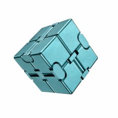Infinity Cube Metal anti-stress cube - teal