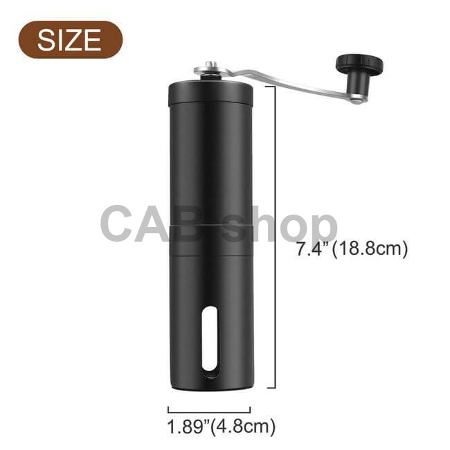 PARACITY manual coffee grinder, stainless steel, black