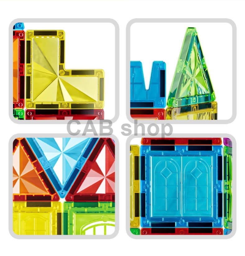 Magnetická stavebnica Diamond 75ks sada - Magnetic Tiles