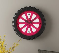 Designerski zegar ścienny Retro Disk