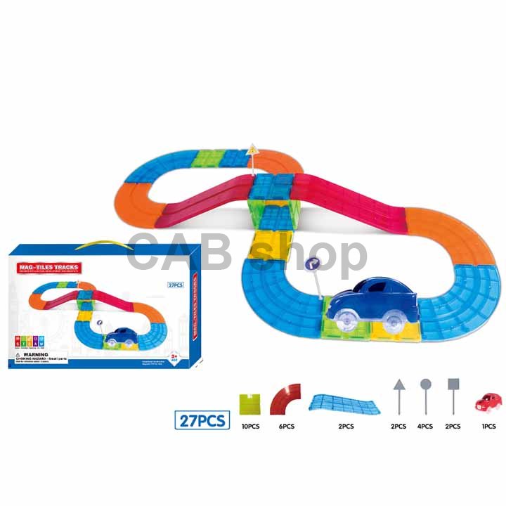 Magnetic track kit 27pcs - Mag Tiles Track