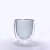 Termopohár s dvojitým sklom 150ml - transparent black
