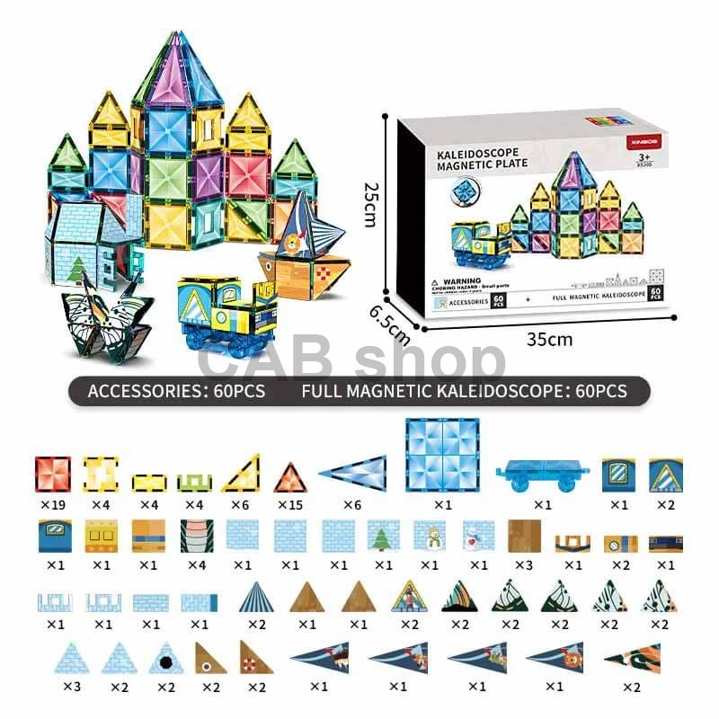 Magnetic Tiles Kaleidoscop 60+60ks
