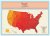 Stieracia mapa sveta USA 82,5 × 59,5 cm