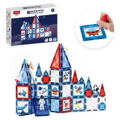 Magnetická stavebnice Window Art Space 58ks - Magnetic Tiles Magnetická stavebnice Window Art Space 58ks - Magnetic Tiles