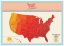 Stírací mapa světa USA 82,5 × 59,5 cm