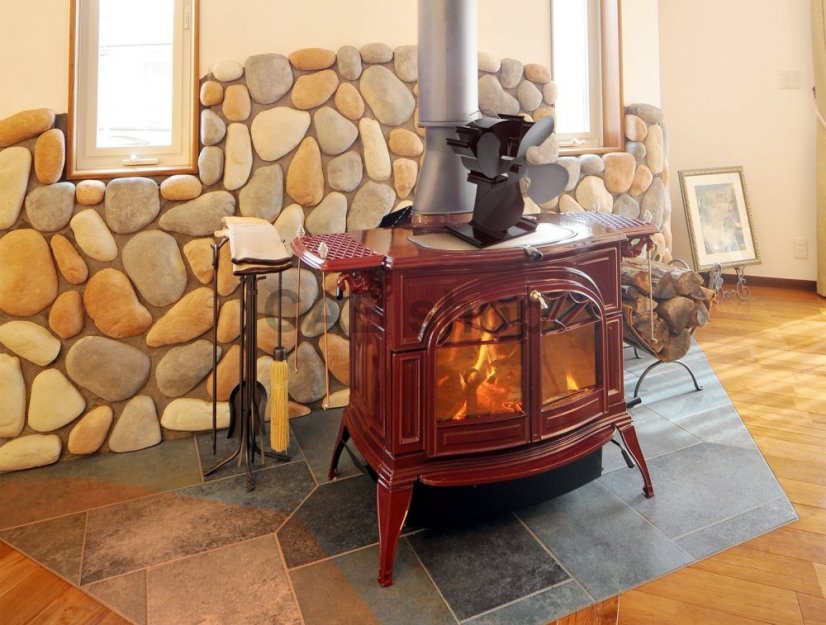 Fireplace stove fan 4 blades - Flame 614B