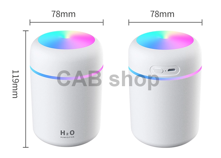 H2O - Mini diffúzor - Fekete