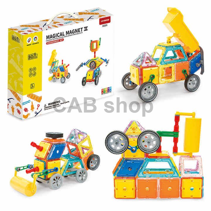 Magnetická stavebnice Engineering set 96ks - Magical Magnet II