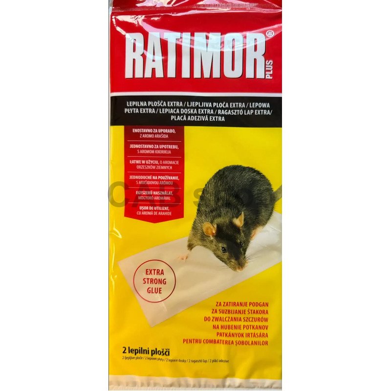 RATIMOR PLUS glue boards for mice and rats 2 pcs EXTRA