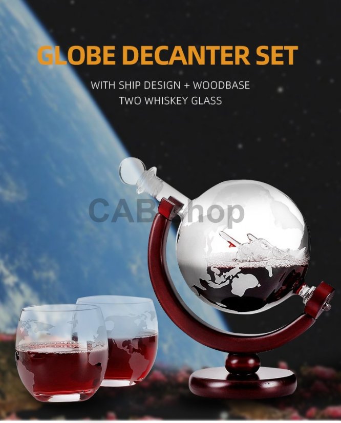 Gift set for whiskey glasses, decanter 800ML