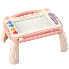 Gyerektábla szék rajzolásához rózsaszín CAB Toys