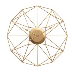 Designové nástěnné hodiny Modena Gold 60cm
