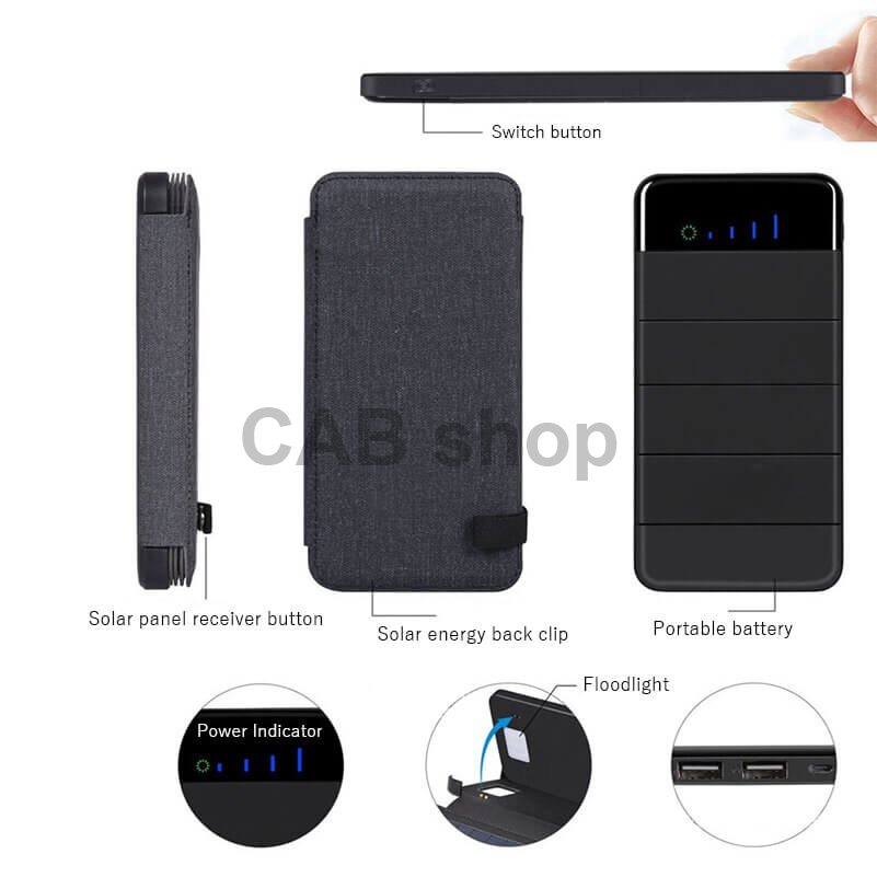 Solar Power bank töltő