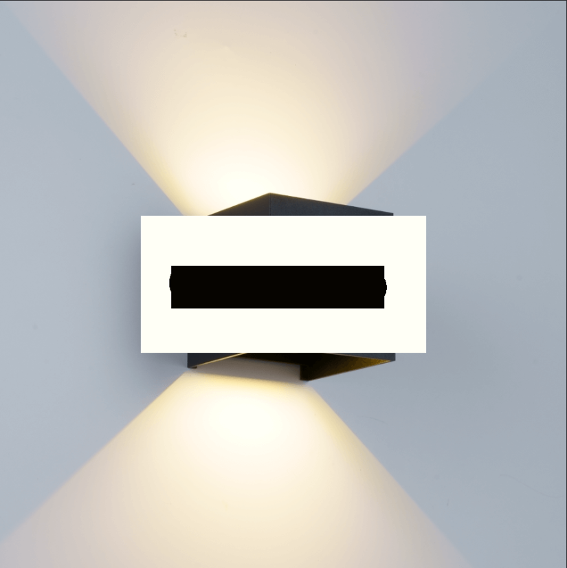 CUBE nástěnné světlo 12W/Black/IP65