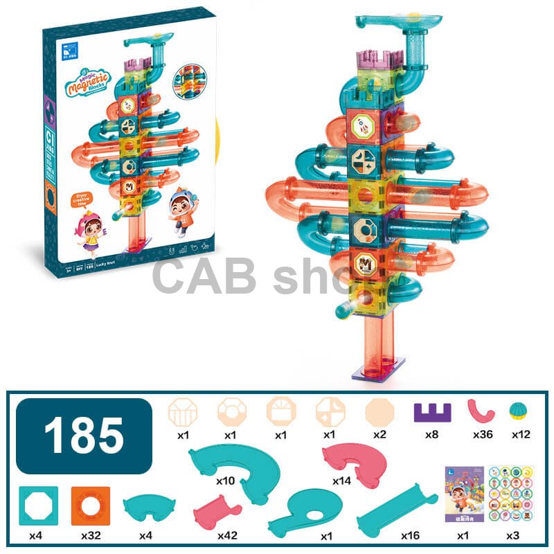 Magnetni gradnik Lucky Dragon 185 delni set - Magic Magnetic Blocks