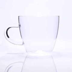 Hrnek s jedním sklem 400ml - čirý - sada 4ks