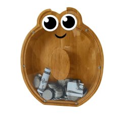 Wooden money box - Letter O