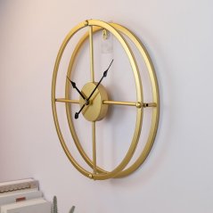 Dizajnové nástenné hodiny LUX Gold 40cm