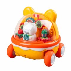Nakręcany samochód dla dzieci Medvedík - żółty