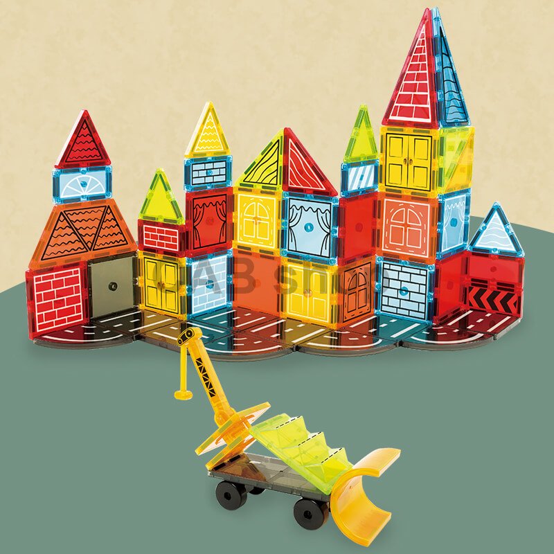 Mágneses építőkészlet Dream Builder 42 db-os készlet - Magnetic Tiles