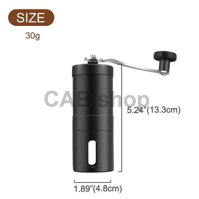 PARACITY manual coffee grinder, stainless steel, black