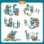 Magnetni gradbeni set Marble Roller 100 delni set - Magnetic Tiles