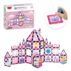 Zestaw magnetyczny Window Art Castle 78 szt. - Magnetic Tiles