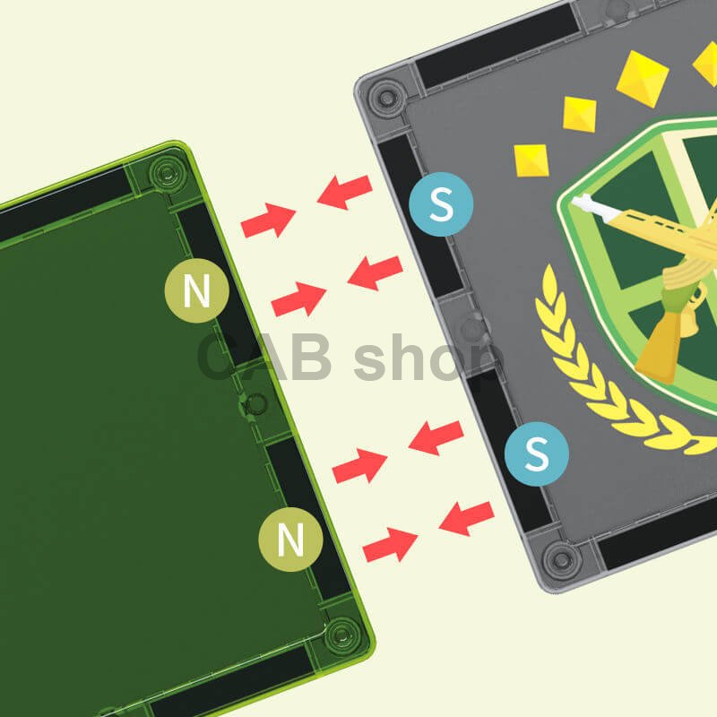 Klocki magnetyczne Military Camp Magnetic Tiles – baza wojskowa, 56 el.