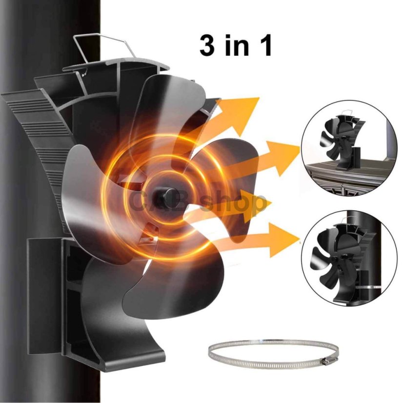 Ventilátor kandallókályhához és füstelvezetőhöz 4 Fire PRO 694 - TURBO VENTILÁTOR
