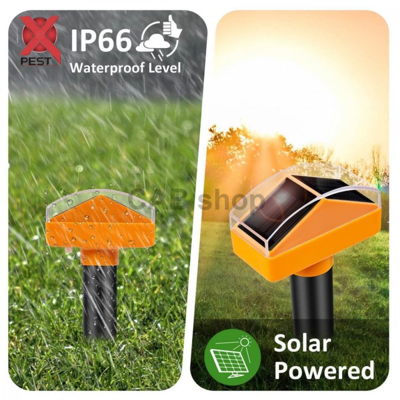 Xpest Solar ultrahangos vakondriasztó LED lámpával