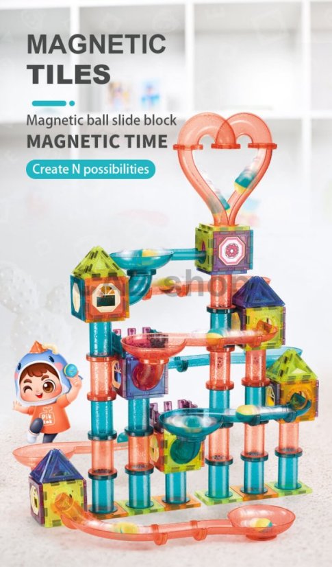 Magnetni gradnik Castle Dragon 262 delni set - Magic Magnetic Blocks