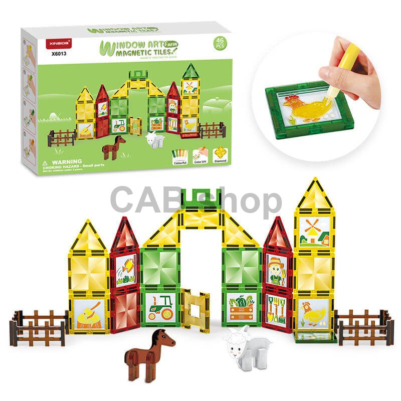 Window Art Farm 46ks - Magnetic Tiles