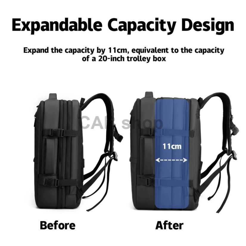 Travel backpack Focus 002 black