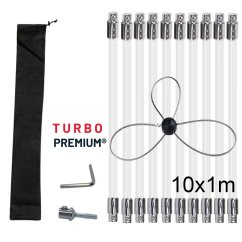 Rotačný čistič komína s lankom TURBO Premium – 10M