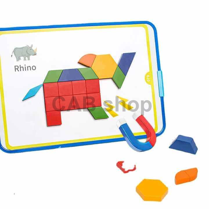 Magnetni komplet Magic Tangram Puzzle 252 kosov