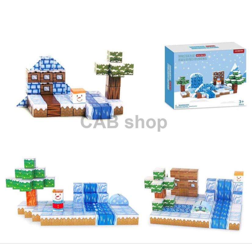 Magnetic Building Block - Mine World 52ks 