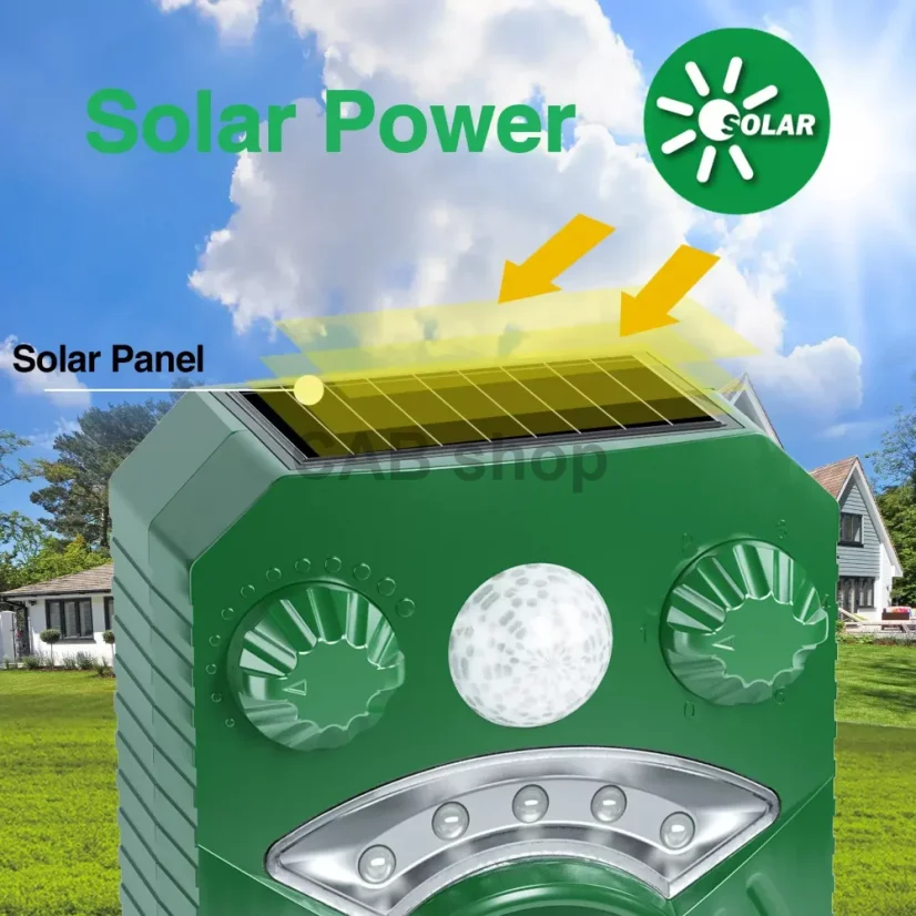 Xpest Solar ultrahangos riasztó kutyák és egyéb állatok számára AR33