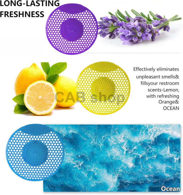 Vscent illatú piszoárszűrő V933 - Ocean