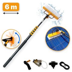 Telescopic brush 6m for cleaning photovoltaic panels or facades